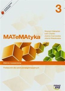 Picture of Matematyka 3 Podręcznik Zakres rozszerzony Szkoła ponadgimnazjalna