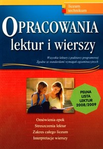 Picture of Opracowania lektur i wierszy Liceum technikum