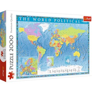 Obrazek Puzzle Polityczna mapa świata 2000
