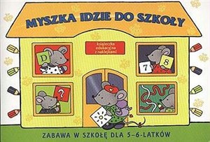 Picture of Myszka idzie do szkoły Książeczka edukacyjna z naklejkami
