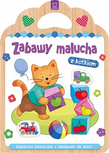 Picture of Zabawy malucha z kotkiem Książeczka edukacyjna z naklejkami dla dzieci