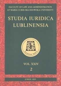 Picture of Studia Iuridica Lublinensia. T.24. 2/2015