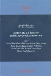 Obrazek Materiały do dziejów polskiego językoznawstwa Biblioteka LingVariów tom 8