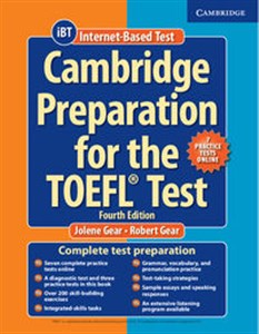 Obrazek Cambridge Preparation for the TOEFL Test Book with Online Practice Tests and Audio CDs (8) Pack
