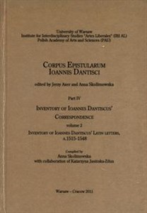 Obrazek Inventory of Ioannes Dantiscus' Correspondence, part 4, vol. 2
