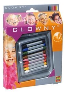 Obrazek Kredki do malowania twarzy Clowny 9 kolorów