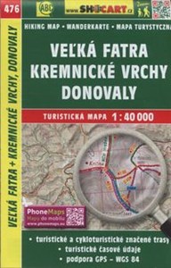 Picture of Velka Fatra Kremnicke Vrchy Mapa turystyczna 1:40 000