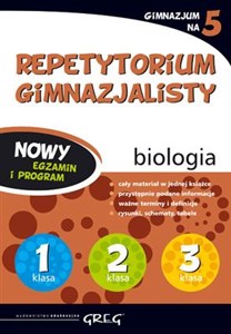 Picture of Repetytorium gimnazjalisty Biologia Gimnazjum na 5 Nowy egzamin i program
