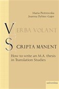 Verba vola... - Joanna Dybiec-Gajer, Maria Piotrowska -  foreign books in polish 
