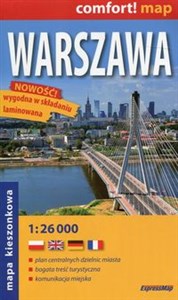 Picture of Warszawa comfort! map laminowana mapa kieszonkowa 1:26 000
