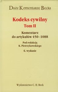Picture of Kodeks Cywilny tom 2 Komentarz do artykułów 450 - 1088