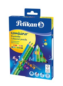Picture of Kredki ołówkowe trójkątne grube Cmbino Pelikan 12 kolorów