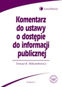 Komentarz ... - Tomasz R. Aleksandrowicz -  Polish Bookstore 