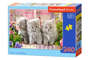 Picture of Puzzle Three Grey Kittens 260