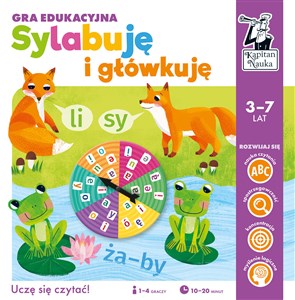 Picture of Sylabuję i główkuję Gra edukacyjna Kapitan Nauka 3-7 lat