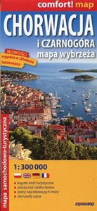 Picture of Chorwacja i Czarnogóra mapa samochodowo-turystyczna 1:300 000 Mapa wybrzeża