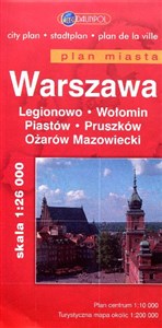 Picture of Warszawa plan miasta 1:26 000 Legionowo Wołomin Piastów Pruszków Ożarów Mazowiecki