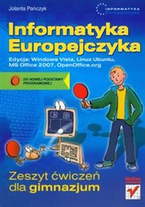 Picture of Informatyka Europejczyka Zeszyt ćwiczeń Edycja Windows Vista Gimnazjum
