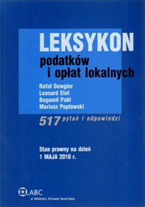 Picture of Leksykon podatków i opłat lokalnych 517 pytań i odpowiedzi