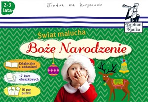 Picture of Kapitan Nauka Świat malucha Boże Narodzenie książka + karty obrazkowe + puzzle