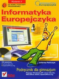 Picture of Informatyka Europejczyka Podręcznik z płytą CD Edycja Windows XP Gimnazjum