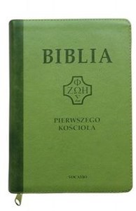 Picture of Biblia Pierwszego Kościoła jasno-zielona z paginatorami i suwakiem