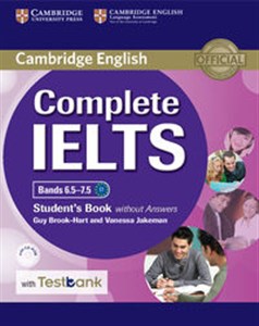 Obrazek Complete IELTS Bands 6.5â€“7.5 Student's Book without Answers with CD-ROM with Testbank