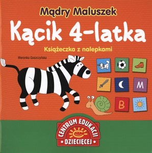 Obrazek Mądry Maluszek Kącik 4-latka Książeczka z nalepkami