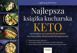 Obrazek Najlepsza książka kucharska KETO zawierająca 1500 prostych przepisów na różnorodne dania kuchni ketogenicznej