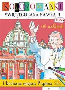 Picture of Kolorowanki Świętego Jana Pawła II Ukochane miejsca Papieża