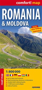 Picture of Romania & Moldova laminowana mapa samochodowa 1:800 000