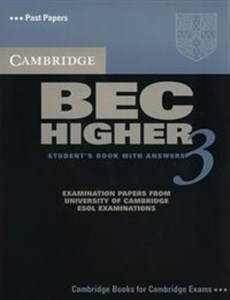 Picture of Cambridge BEC Higher 3 Student's Book with Answers