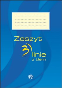 Picture of Zeszyt 3 linie z tłem niebieski