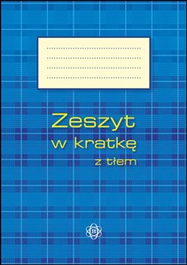 Picture of Zeszyt w kratkę z tłem 64 kartki niebieski