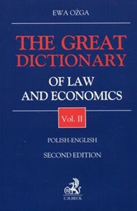 Picture of The Great Dictionary of Law and Economics 2 Polish - English
