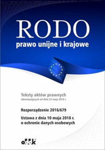 Picture of RODO prawo unijne i krajowe PGK1266