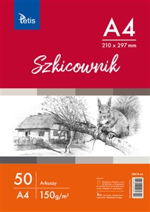 Picture of Szkicownik A4 150 g/m2 Tetis 50 arkuszy