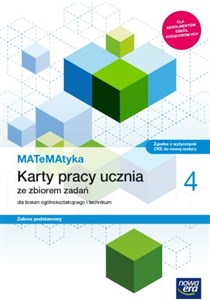 Picture of MATeMAtyka 4 Karty pracy ucznia Zakres podstawowy Szkoła ponadpodstawowa