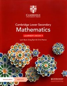 Obrazek Cambridge Lower Secondary Mathematics 9 Learner's Book with Digital access