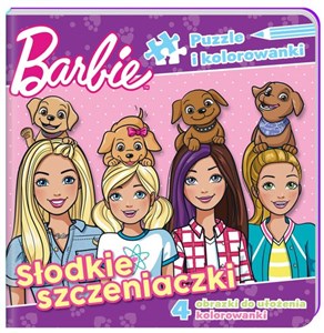 Obrazek Barbie Puzzle i kolorowanki Słodkie szczeniaczki.