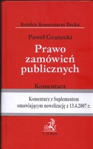 Picture of Prawo zamówień publicznych komentarz / Suplement