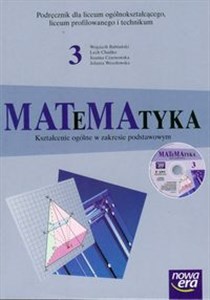 Picture of Matematyka 3 Podręcznik z płytą CD Zakres podstawowy Liceum, technikum