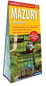 Obrazek Mazury i Warmia laminowany map&guide (2w1: przewodnik i mapa)