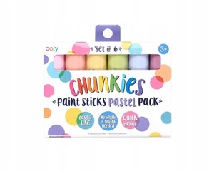Picture of Farba w kredce Chunkies Paint Sticks pastel 6szt.
