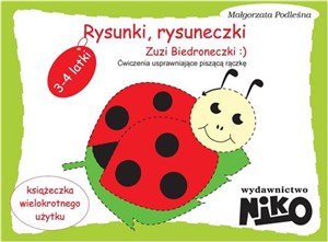 Picture of Rysunki, rysuneczki Zuzi Biedroneczki Ćwiczenia usprawniające pisząca rączkę 3-4 latki