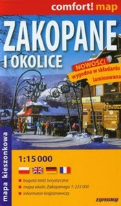 Picture of Zakopane i okolice plan miasta 1:15 000 mapa kieszonkowa