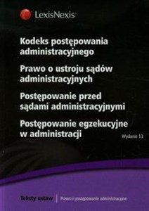 Picture of Kodeks postępowania administracyjnego Prawo o ustroju sądów administracyjnych  Postępowanie przed sądami administracyjnymi Postępowanie egzekucyjne w administracji