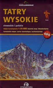 Obrazek Tatry Wysokie słowackie i polskie Mapa turystyczna 1:25 000
