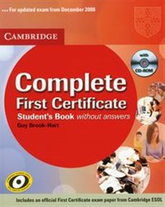 Picture of Complete First Certificate student's book with CD