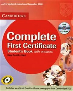 Picture of Complete First Certificate student's book with CD